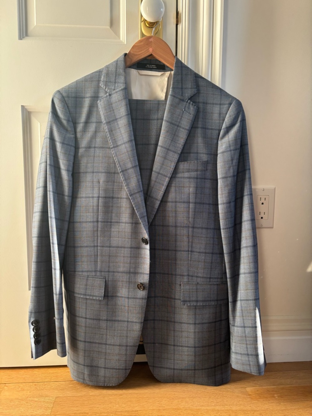 Todd Snyder Light Blue Plaid Suit